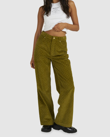 MONSTERA WOMENS CLOTHING RVCA PANTS - UVJNP00128-GQL0
