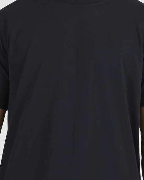 BLACK MENS CLOTHING RVCA T-SHIRTS + SINGLETS - UVYZT00460-BLK