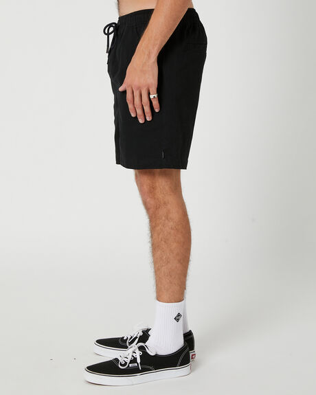 BLACK MENS CLOTHING SWELL SHORTS - SWMS23217BLK