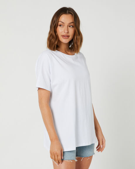 WHITE WOMENS CLOTHING SWELL TEES - S8224001_WHT