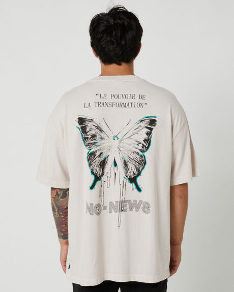 WHITE MENS CLOTHING NO NEWS T-SHIRTS + SINGLETS - NNMS24131-WHT