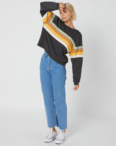 WASHED BLACK WOMENS CLOTHING RIP CURL JUMPERS - 02ZWFL8264