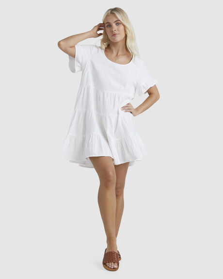 WHITE WOMENS CLOTHING BILLABONG DRESSES - UBJWD00277-WHT
