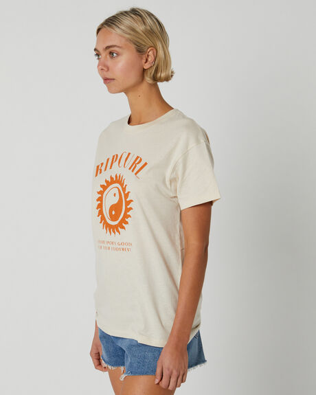 OFF WHITE WOMENS CLOTHING RIP CURL T-SHIRTS + SINGLETS - 083WTE0003