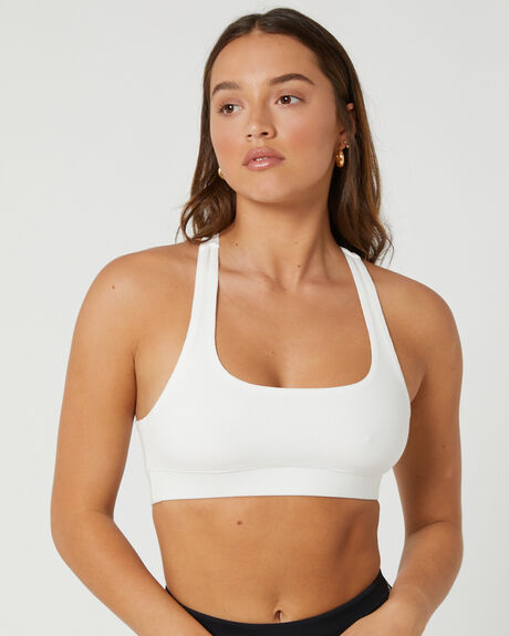 WHITE WOMENS ACTIVEWEAR FIRST BASE SPORTS BRAS - FB181582I-4