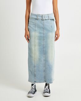 Insight denim midi skirt cheap