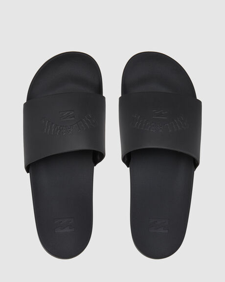 BLACK MENS FOOTWEAR BILLABONG SLIDES + THONGS - ABYL100013-BLK