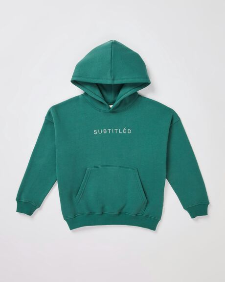 GREEN KIDS YOUTH GIRLS SUBTITLED JUMPERS + HOODIES - 1000104883-GRN-8-9