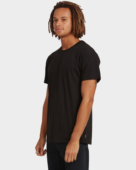 BLACK MENS CLOTHING BILLABONG T-SHIRTS + SINGLETS - UBYZT00162-BLK