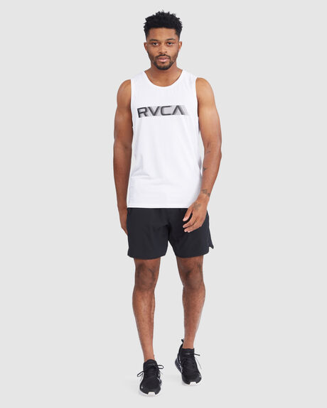 WHITE MENS CLOTHING RVCA T-SHIRTS + SINGLETS - AVYKT00181-WHT
