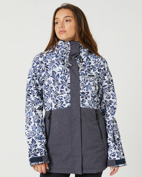 NAVY MARLE SNOW WOMENS RIP CURL SNOW JACKET - SGJDR43277