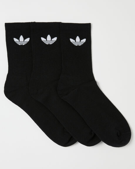 BLACK WHITE MENS ACCESSORIES ADIDAS SOCKS + UNDERWEAR - HC9547BLKWH