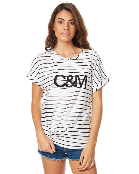 WIDE STRIPE WOMENS CLOTHING CAMILLA AND MARC TEES - NCMT6574WSTR