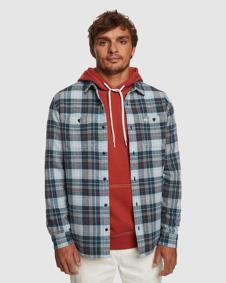 MIDNIGHT NAVY MENS CLOTHING QUIKSILVER SHIRTS - EQYWT04496-BSL1