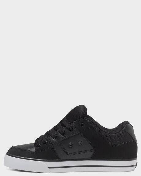 BLACK BLACK WHITE MENS FOOTWEAR DC SHOES SNEAKERS - 300660-BLW