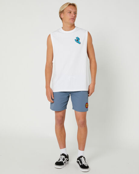 WHITE MENS CLOTHING SANTA CRUZ SINGLETS + TANKS - SM3220403WHT