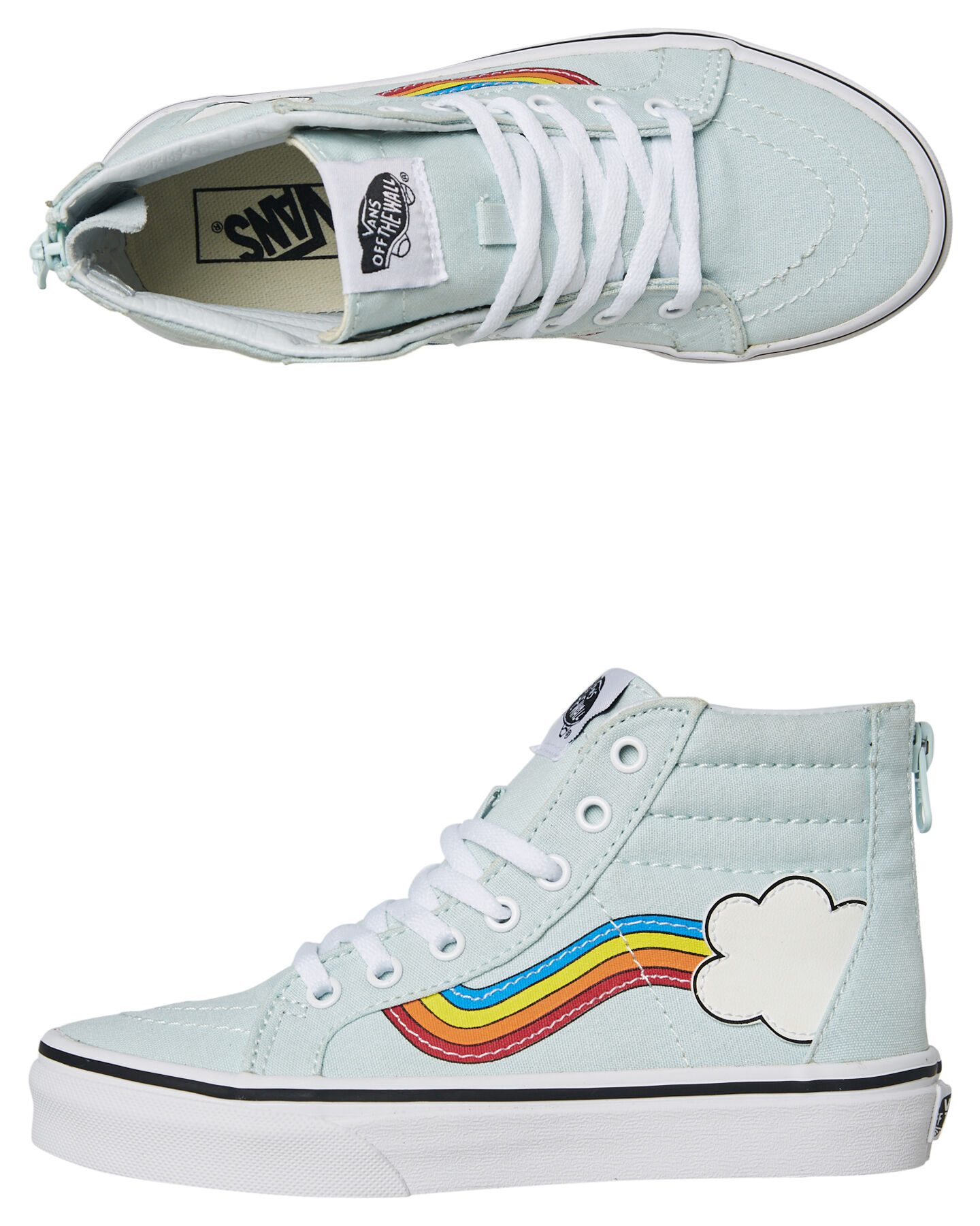 rainbow side stripe vans