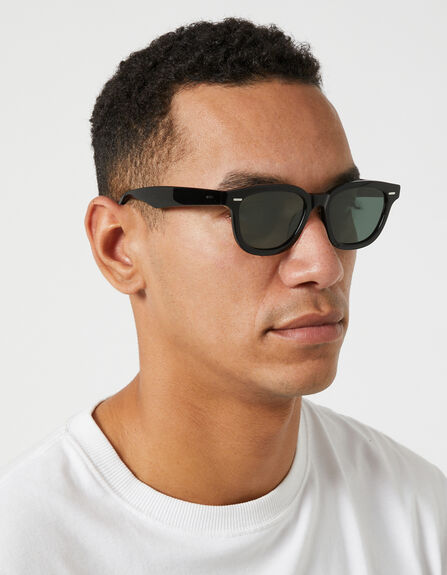 CRYSTAL BLACK GREEN MENS ACCESSORIES RAEN SUNGLASSES - 100M211MYLS272