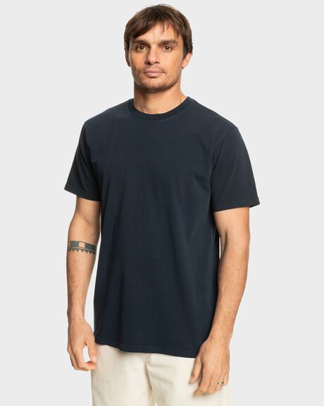 DARK NAVY MENS CLOTHING QUIKSILVER T-SHIRTS + SINGLETS - UQYZT05485-KTP0