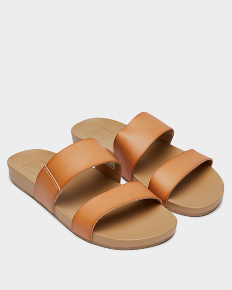 NATURAL WOMENS FOOTWEAR REEF SLIDES - A30KSNAT