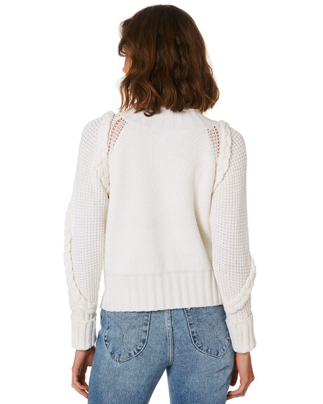 WHITE WOMENS CLOTHING MLM LABEL KNITS + CARDIGANS - MLM457A-WHT