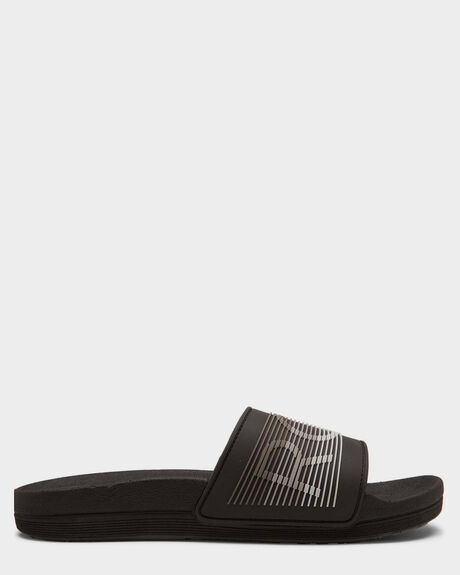 BLACK WOMENS FOOTWEAR ROXY SLIDES - ARJL100977-BLK