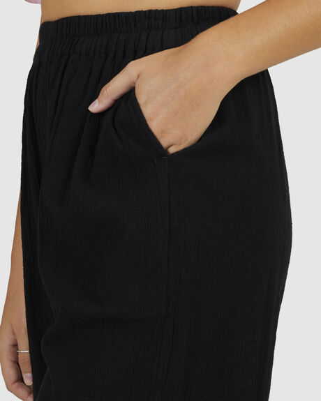 BLACK WOMENS CLOTHING BILLABONG PANTS - UBJNP00116-BLK