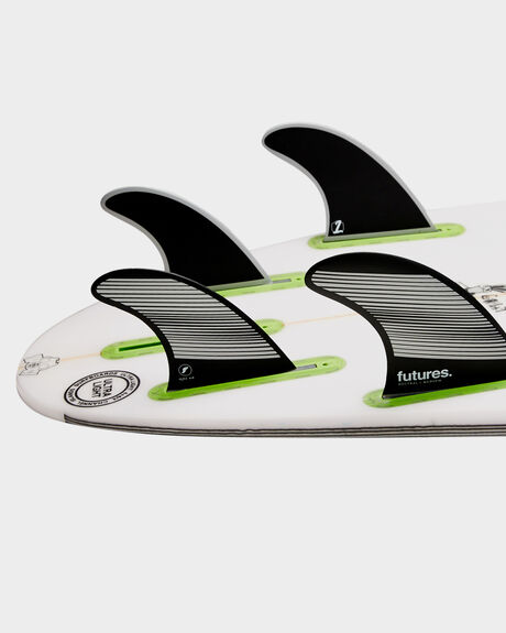GREY BLACK BOARDSPORTS SURF FUTURE FINS FINS - 1165-160-50GRYBK