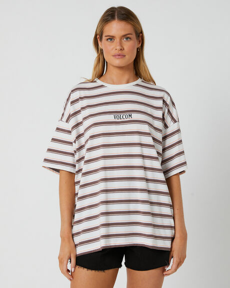 STAR WHITE WOMENS CLOTHING VOLCOM T-SHIRTS + SINGLETS - B0132310SWH