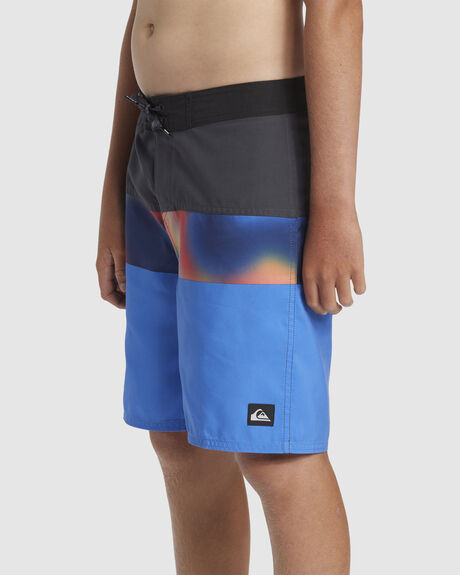 NEBULAS BLUE KIDS YOUTH BOYS QUIKSILVER BOARDSHORTS - AQBBS03139-BQV8