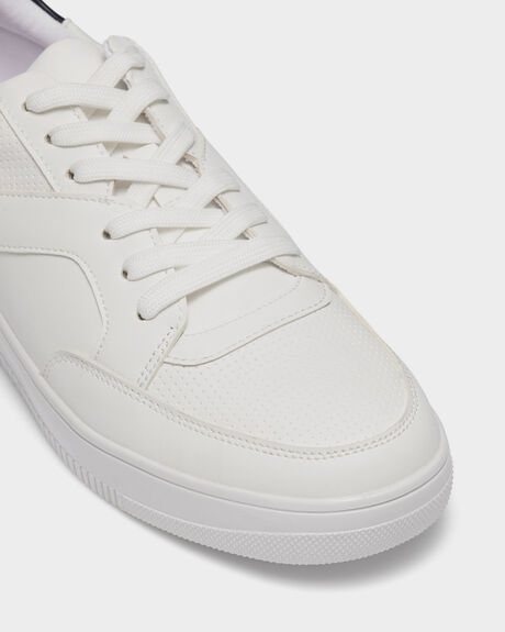 WHITE MENS FOOTWEAR UNCUT SNEAKERS - MAPR2001WHT