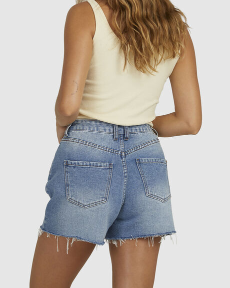 SURF BLUE WOMENS CLOTHING BILLABONG SHORTS - UBJDS00103-SRF