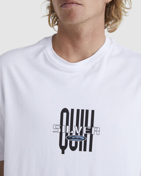 WHITE MENS CLOTHING QUIKSILVER GRAPHIC TEES - EQYZT07172-WBB0