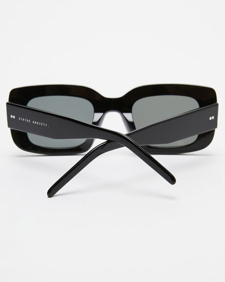 BLACK WOMENS ACCESSORIES STATUS ANXIETY SUNGLASSES - SA9911