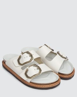 White clearance slides womens