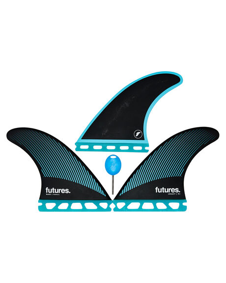 TEAL BLACK BOARDSPORTS SURF FUTURE FINS FINS - 1136-159-00TEABK