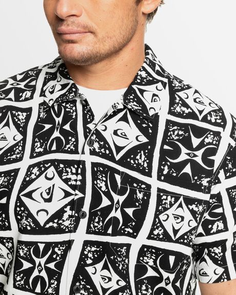 BLACK BEACH CLUB CAS MENS CLOTHING QUIKSILVER SHIRTS - AQYWT03398-KVJ9