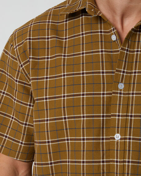 MUSTARD GOLD MENS CLOTHING THRILLS SHIRTS - TA24-209K