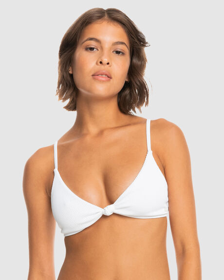 BRIGHT WHITE WOMENS SWIMWEAR ROXY BIKINI TOPS - ERJX304759-WBB0
