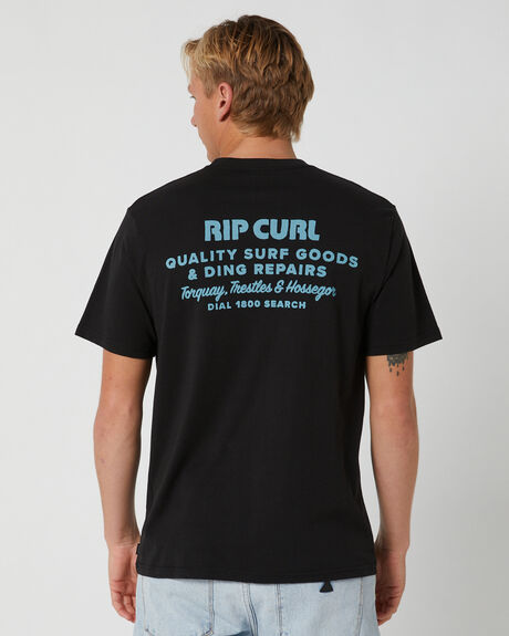 BLACK MENS CLOTHING RIP CURL T-SHIRTS + SINGLETS - 0EZMTE-0090