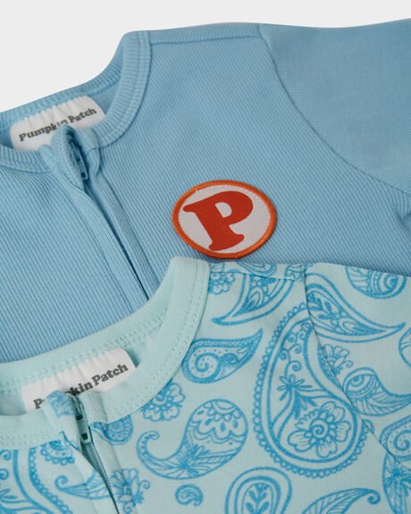 PAISLEY BLUE KIDS BABY PUMPKIN PATCH CLOTHING - 20B7015CAGPAISB