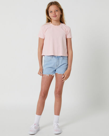 CANDY PINK KIDS YOUTH GIRLS SWELL T-SHIRTS + SINGLETS - S6221166CNDPK