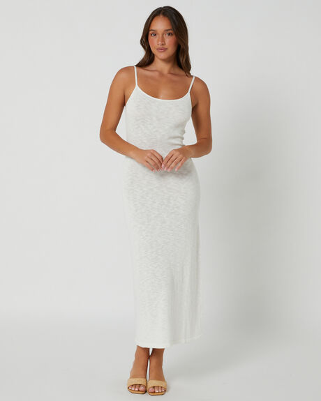 WHITE WOMENS CLOTHING THE HIDDEN WAY DRESSES - HWWS24417WHT