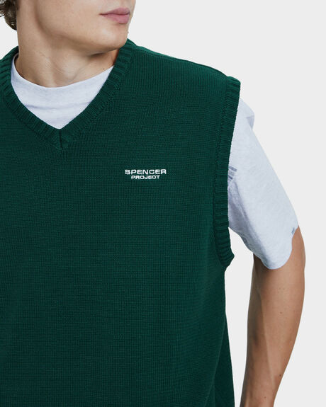 EMERALD GREEN MENS CLOTHING SPENCER PROJECT KNITS + CARDIGANS - 46491800026