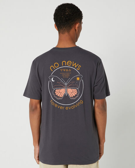 OYSTER BLACK MENS CLOTHING NO NEWS GRAPHIC TEES - N5232004OYSBLK