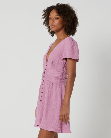 MAGENTA WOMENS CLOTHING LOST IN LUNAR DRESSES - L2448-MAG