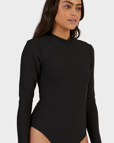 BLACK SURF WOMENS BILLABONG RASHVESTS - UBJWR00150-BLK