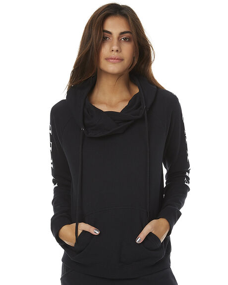 BLACK WOMENS CLOTHING HURLEY JUMPERS - AGFLDOU00A