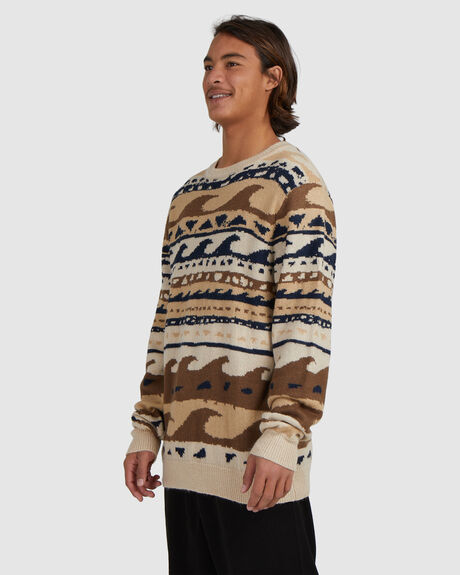 SAND MENS CLOTHING BILLABONG KNITS + CARDIGANS - UBYSW00105-SND