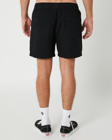 BLACK MENS CLOTHING SWELL SHORTS - SWMS23216BLK